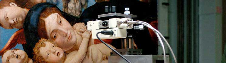 UNIPG, IT MOLAB at Brera Museum working on La Madonna dei Cherubini of Andrea Mantegna 